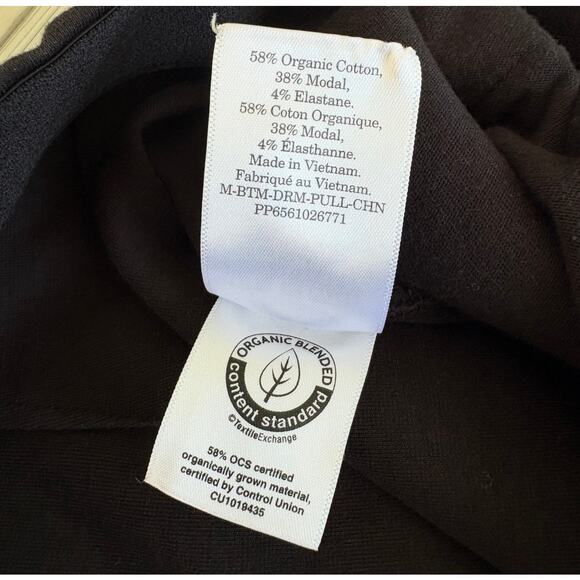 Everlane Black Pull On Pants Women XL Stretch Organic Cotton Stretch Casual - Picture 6 of 7